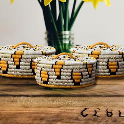 sigmascott handicraft sabai grass thread and date palm leaf storage single pieces