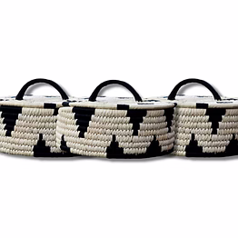 sigmascott handicraft sabai grass black binding storage box single piece