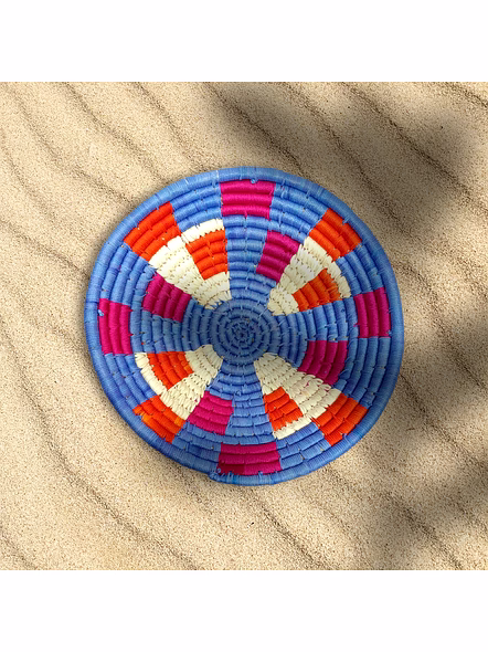 Sabai Handwoven Grass Wall Baskets Decor, Size 30CM, Mix Color-30CM-3