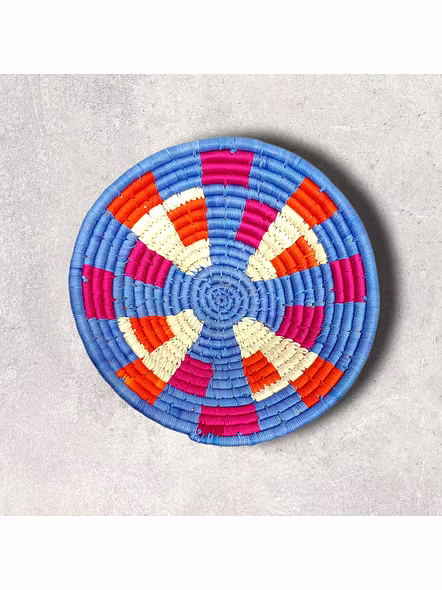 Sabai Handwoven Grass Wall Baskets Decor, Size 30CM, Mix Color-30CM