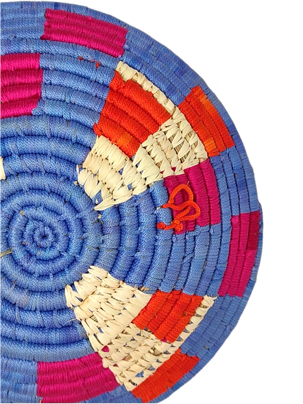 Sabai Handwoven Grass Wall Baskets Decor, Size 30CM, Mix Color-30CM-4