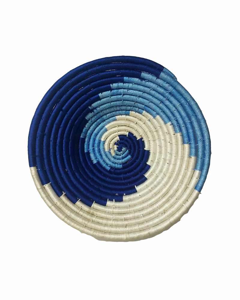 Handicraft Sabai Grass and Palm Leaf Wall Plate, Size 30CM image 1