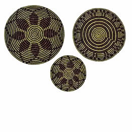 sigmascott store handcrafted sabai grass plate | handmade wall d