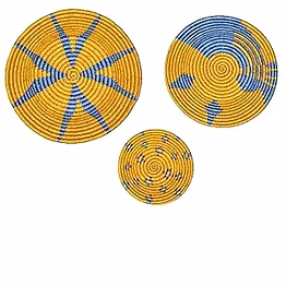 sigmascott store handcrafted sabai grass plate | handmade wall d