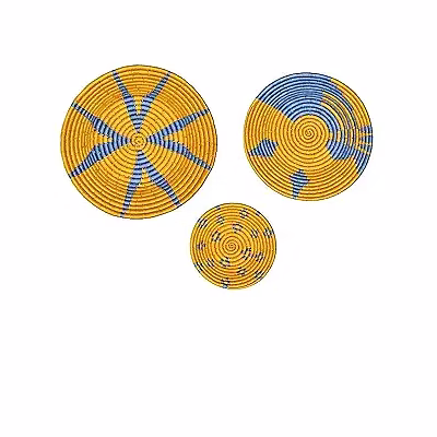 sigmascott store handcrafted sabai grass plate | handmade wall d