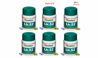 Himalaya LIV.52 Pack of 6 x 100 Tablets Liver Health Improve Digestion Process