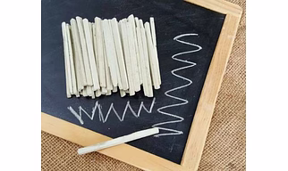 White Slate pen Pencils Stone Chalk Natural Stone 41 to 45 In One Box
