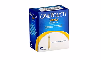 OneTouch Verio Test Strips Pack of 50 test strips 04/2023 expiry.