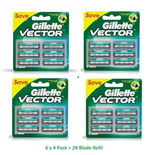 Vector Cartridges 24 Blades Blade Fits Contour Atra Plus Refil-11810838