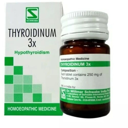 Dr Willmar Schwabe India Thyroidinum Trituration Tablet 3x (pack of 20gm)-11810858