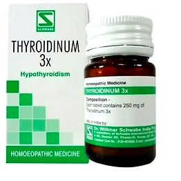 Dr Willmar Schwabe India Thyroidinum Trituration Tablet 3x (pack of 20gm)