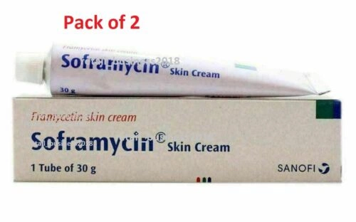 Lot of 2 Sanofi's Skin Cream - 30g for Burns Scalds Wounds Cuts-11810892