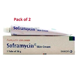 Willmar Schwabe Lot of 2 Sanofi's Skin Cream - 30g for Burns Scalds Wounds Cuts