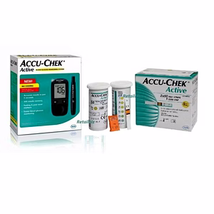 Accu-Chek Active Blood Glucose Meter Sugar Monitoring System Kit With 110 Strips