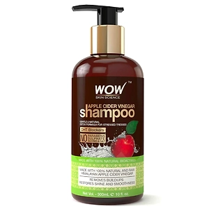 WOW Apple Cider Vinegar No Parabens & Sulphate Shampoo, 300 Ml