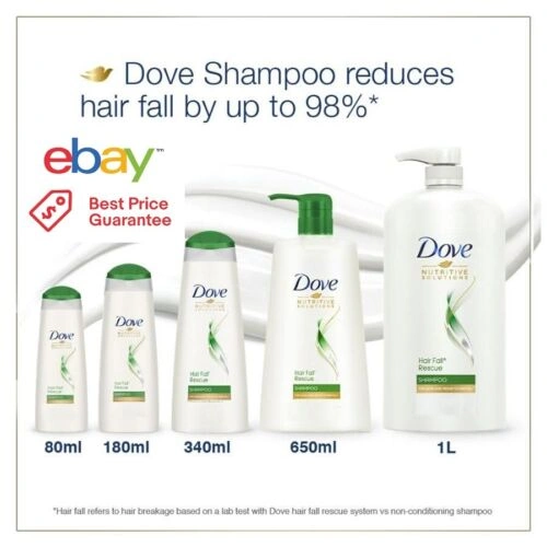 Dove Hair Fall Rescue Shampoo, pack of 1L Dove-11837428