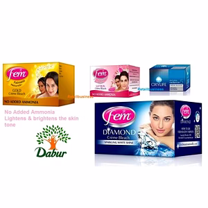 Dabur Fem Cream Creme Bleach Face Skin Whitening - Diamond