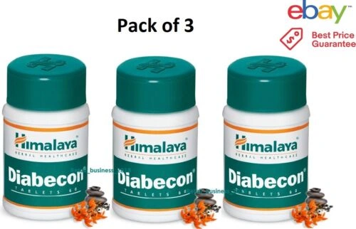 3 X Himalaya Diabecon Tablets - 180 Tabs (Pack of 3 X 60 Tablets) | Expiry 2024-11837744