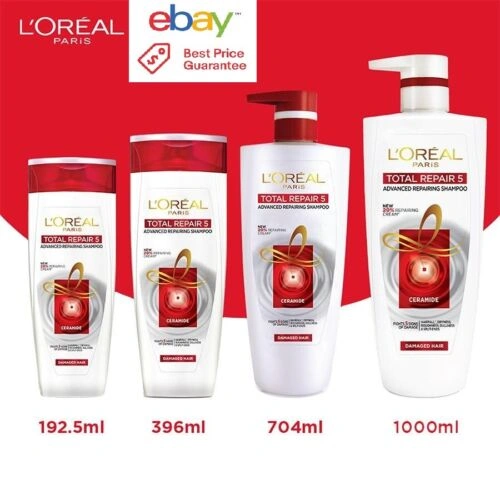 L'Oreal Paris Total Repair 5 Advanced Repairing Shampoo,For Damaged Hair 1000ml-11837760