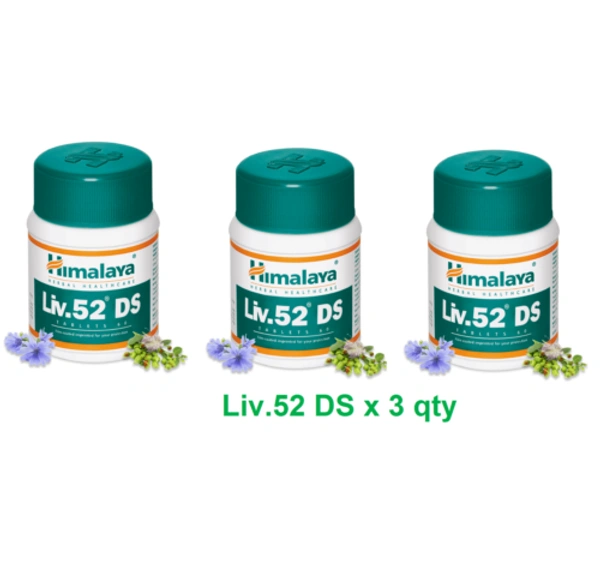 3 pack Himalaya Liv 52 DS 60 tablets each Liver India
