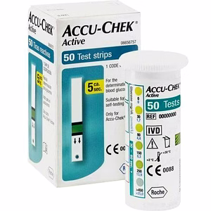 ACCU CHEK Active Test Strips Blood Medical 50 Sheets Diabetic Check Expire 2023