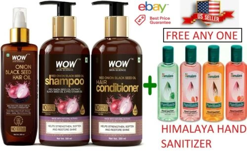 WOW Skin Science Onion Oil Ultimate HairCare Kit(Shampoo+Conditioner+Oil)-800ml-11838088