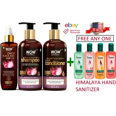 Willmar Schwabe WOW Skin Science Onion Oil Ultimate HairCare Kit(Shampoo+Conditioner+Oil)-800ml
