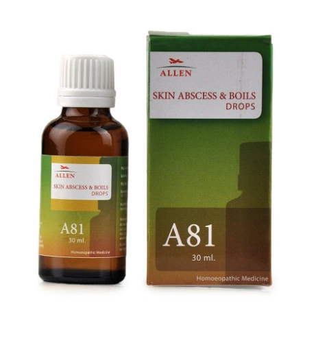 Allen Homeopathic A81 Skin Abscess And Boils Drops (30ml) redness of skin,-11838162