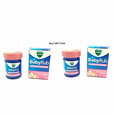 willmar schwabe 2 x vicks babyrub vapo rub soothing vapour ointment comfort for babies 25 ml