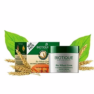 Biotique Bio Wheat Germ Youthful Nourishing Night Cream 50g - Normal To Dry Skin