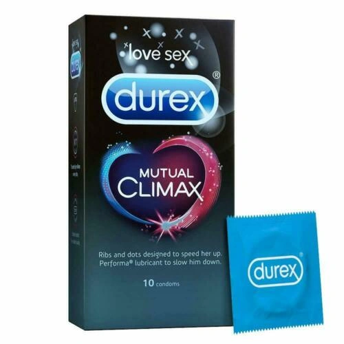 Durex Mutual Climax Condoms Extra Dotted and Ribbed for Pleasure Performa Lubric - 30 condems-11838292