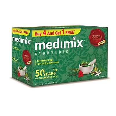 Willmar Schwabe Medimix Ayurvedic Classic 18 Herbs Soap, 125 g