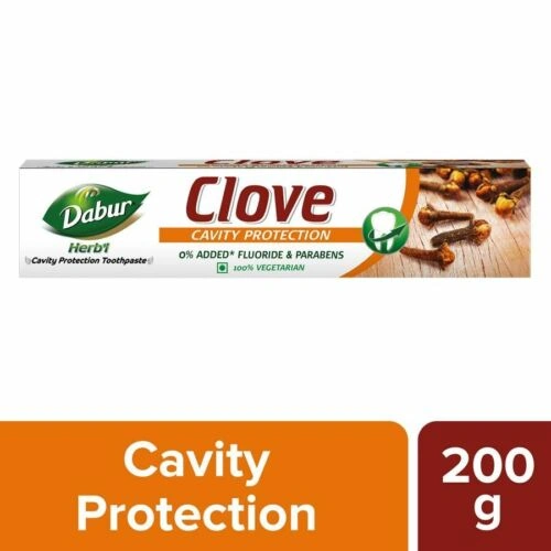 Dabur Herb'l Clove Toothpaste, 200 gm x 3 herbal paste-11838322