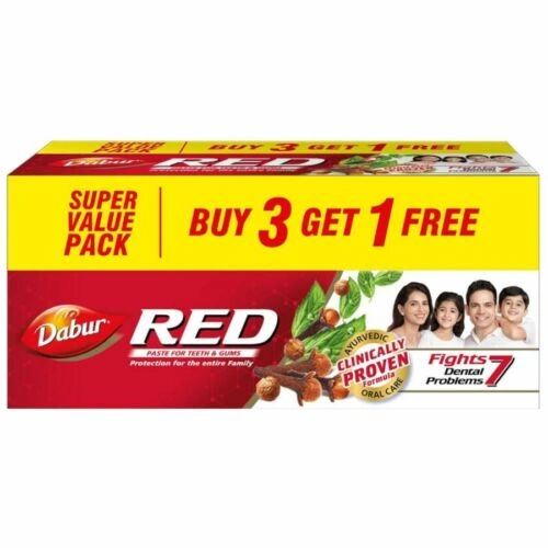 Dabur Red India's No.1 Ayurvedic Fluroide Free Paste, 150 g-11838334