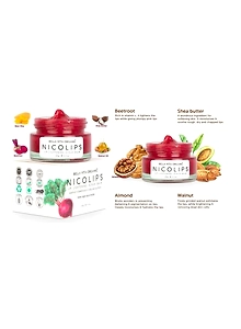 **New* Organic Nicolips Lightening and Brightening Dark Lip Balm Scrub 20g