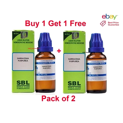 Willmar Schwabe 2 X 30 ml SBL Sarracenia Purpurea Homeopathy Dilution 200ch Free Shipping