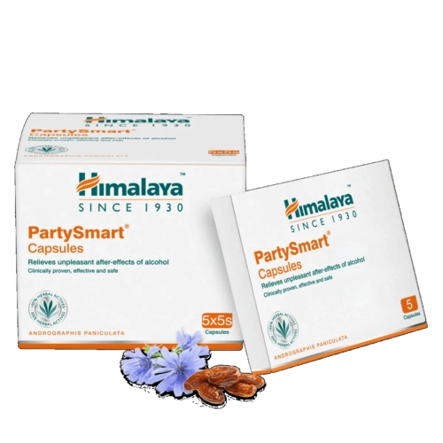 Himalaya Party Smart Capsules prevents hangover headaches Herbals - 25 capsules-11838434