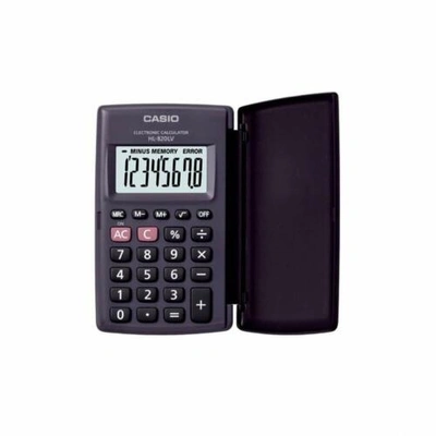 Casio HL820LV-BK Portable Calculator with Flip Cover
