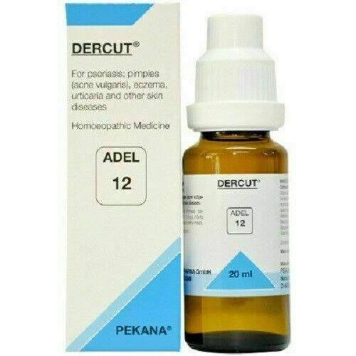 ADEL Homoeopathic NO 12 Dercut Drop For Psoriasis,Pimples, (Acne), Eczema 20ml-11838478