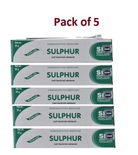 5 x SULPHUR 10% OINTMENT CREAM ACNE BLACKHEAD SPOT SCABIES PSORIASIS ECZEMA-11838510