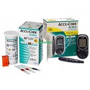 Accu-Chek Active Blood Glucose Meter Sugar Monitoring System Kit With 60 Strips