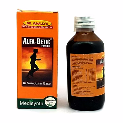 willmar schwabe medisynth alfa betic forte health restorative tonic (non sugar) - 450 ml