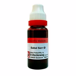 willmar schwabe dr.reckeweg homoeopathic sabal serrulata mother tincture 1x (q) (20ml)