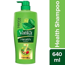 Willmar Schwabe Dabur Vatika Health Shampoo - With Henna & Amla, For Problem Free Hair, 640 ml