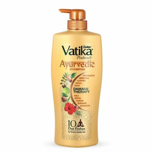 Dabur Vatika Ayurvedic Shampoo goodness of ten potent For 10 Hair Problems,640ml-11842870