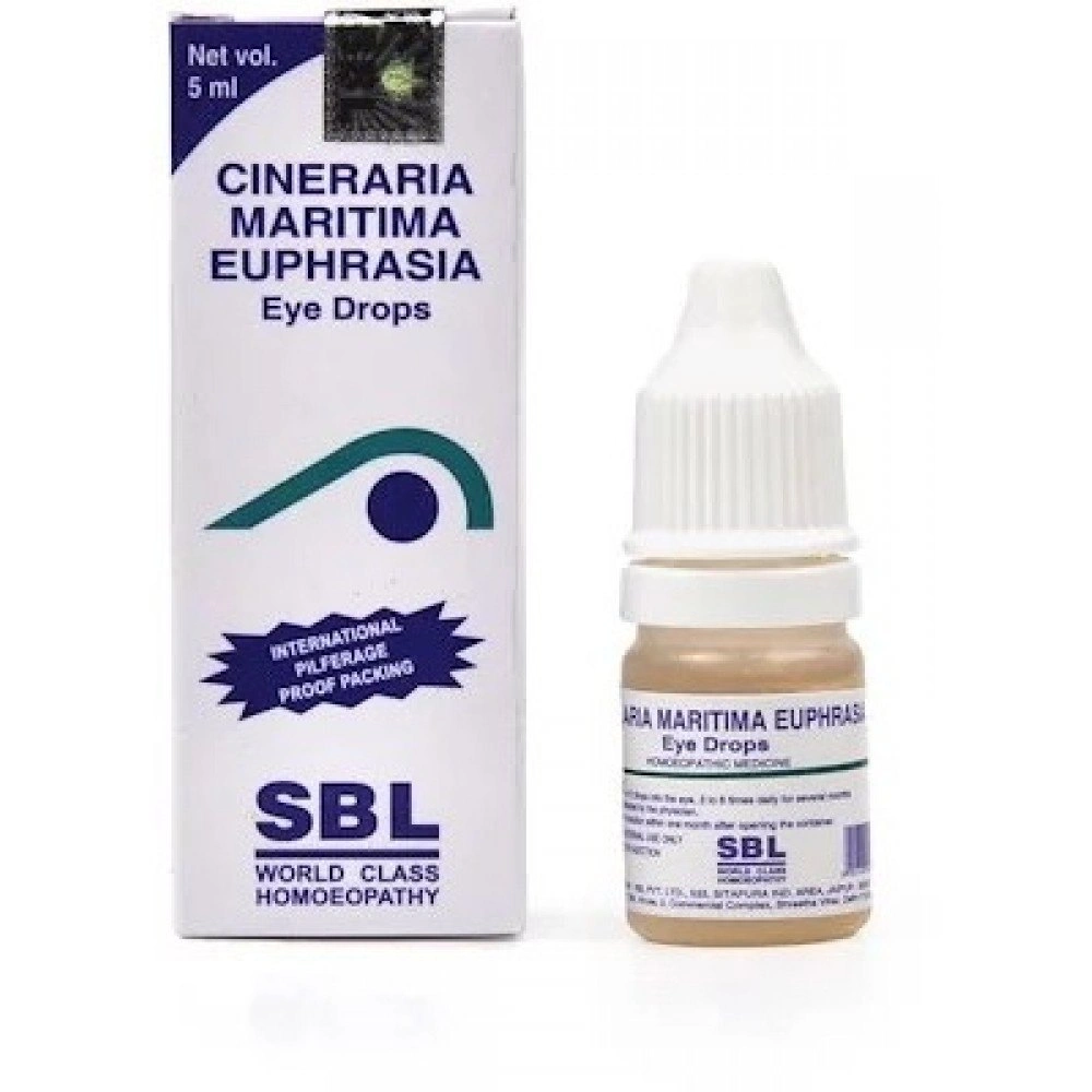 5 X SBL'S CINERARIA MARITIMA EYE DROPS Without Alcohol (10ml) + Fast Shipp-2