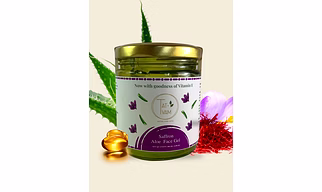 Organic Aloe Vera Face Gel with Iranian Saffron Extract & Vitamin E