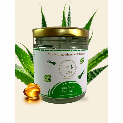 tat-vam organic pure aloe vera gel with vitamin e