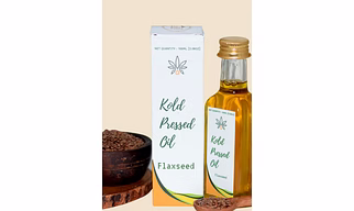 100% Pure & Organic Cold Pressed Flaxseed Oil- Alsi Ka tel