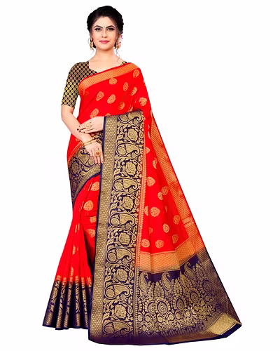 Neerav Exports Banarasi Silk Jacquard Saree-3